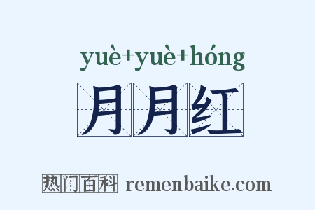 月月红是什么意思的图片